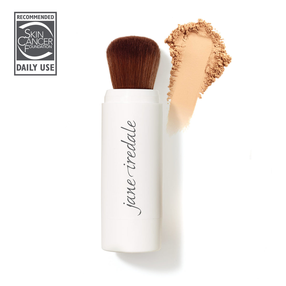 jane iredale - Powder-Me SPF Brush - Tanned - Nachfüllbarer Make-up Pinsel - jane iredale Mineral Make-up - Care Concept Onlineshop - Vertrieb für Premium Wirkstoffkosmetik