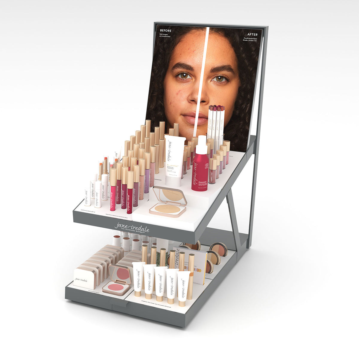 jane iredale - Beauty Gallery - Compact Display - unbestückt (leer) - Verkaufsdisplay - jane iredale Mineral Make-up - Care Concept Onlineshop - Vertrieb für Premium Wirkstoffkosmetik