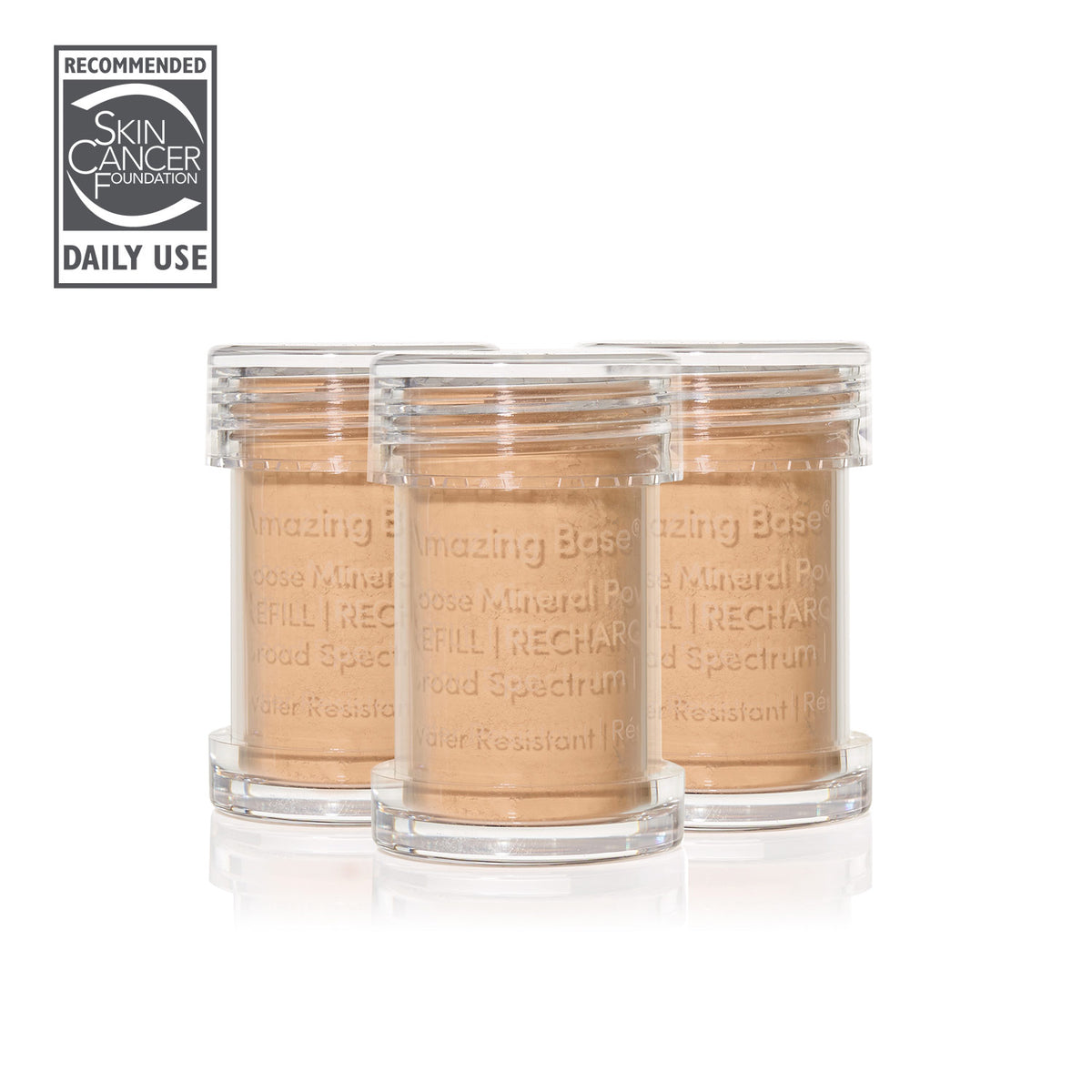 jane iredale - Amazing Base Refillable Brush - Suntan - 3er Refill (Auslaufartikel) - Make-up Pinsel Refill - jane iredale Mineral Make-up - Care Concept Onlineshop - Vertrieb für Premium Wirkstoffkosmetik
