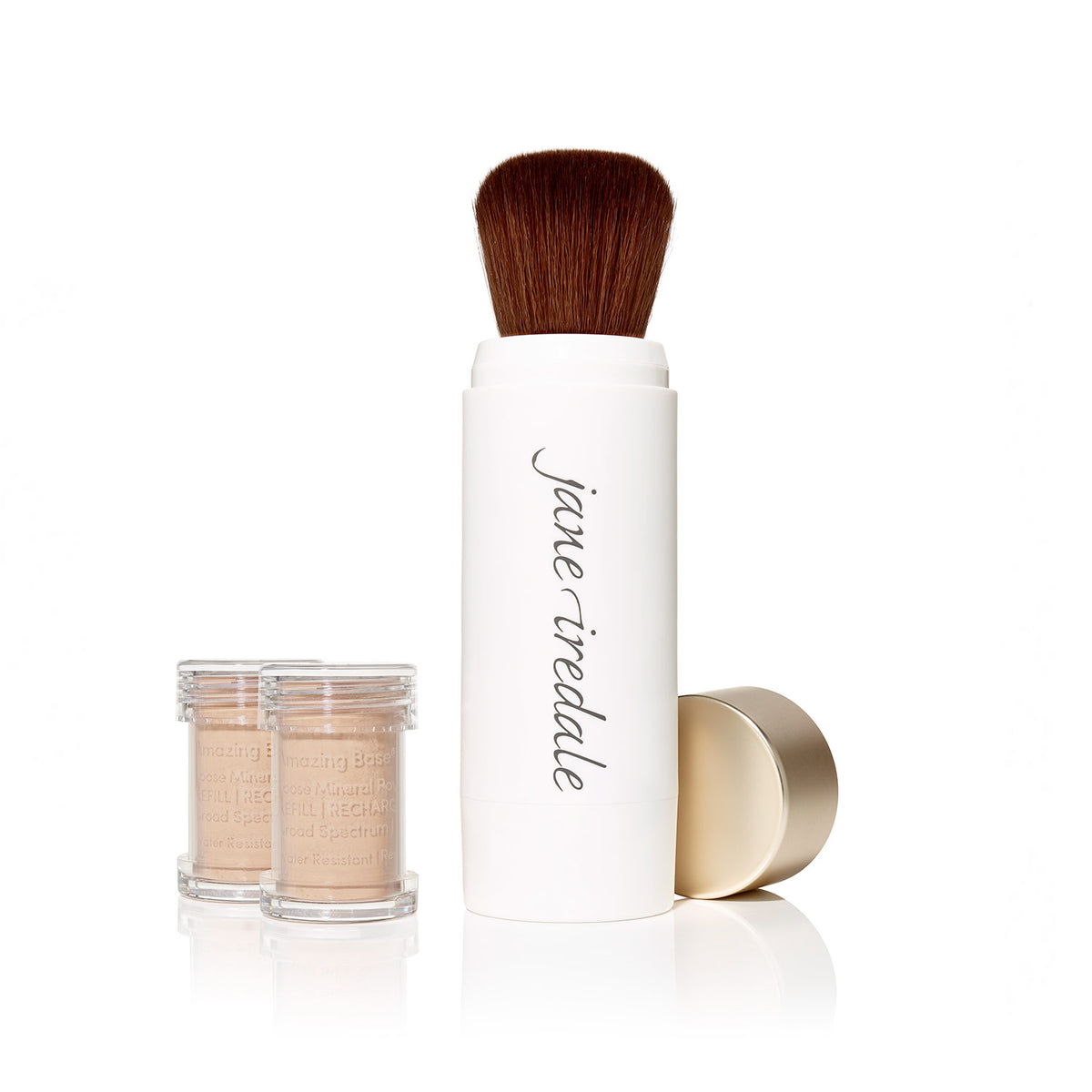 jane iredale - Amazing Base Refillable Brush - Natural - 3er Refill (Auslaufartikel) - Make-up Pinsel Refill - jane iredale Mineral Make-up - Care Concept Onlineshop - Vertrieb für Premium Wirkstoffkosmetik