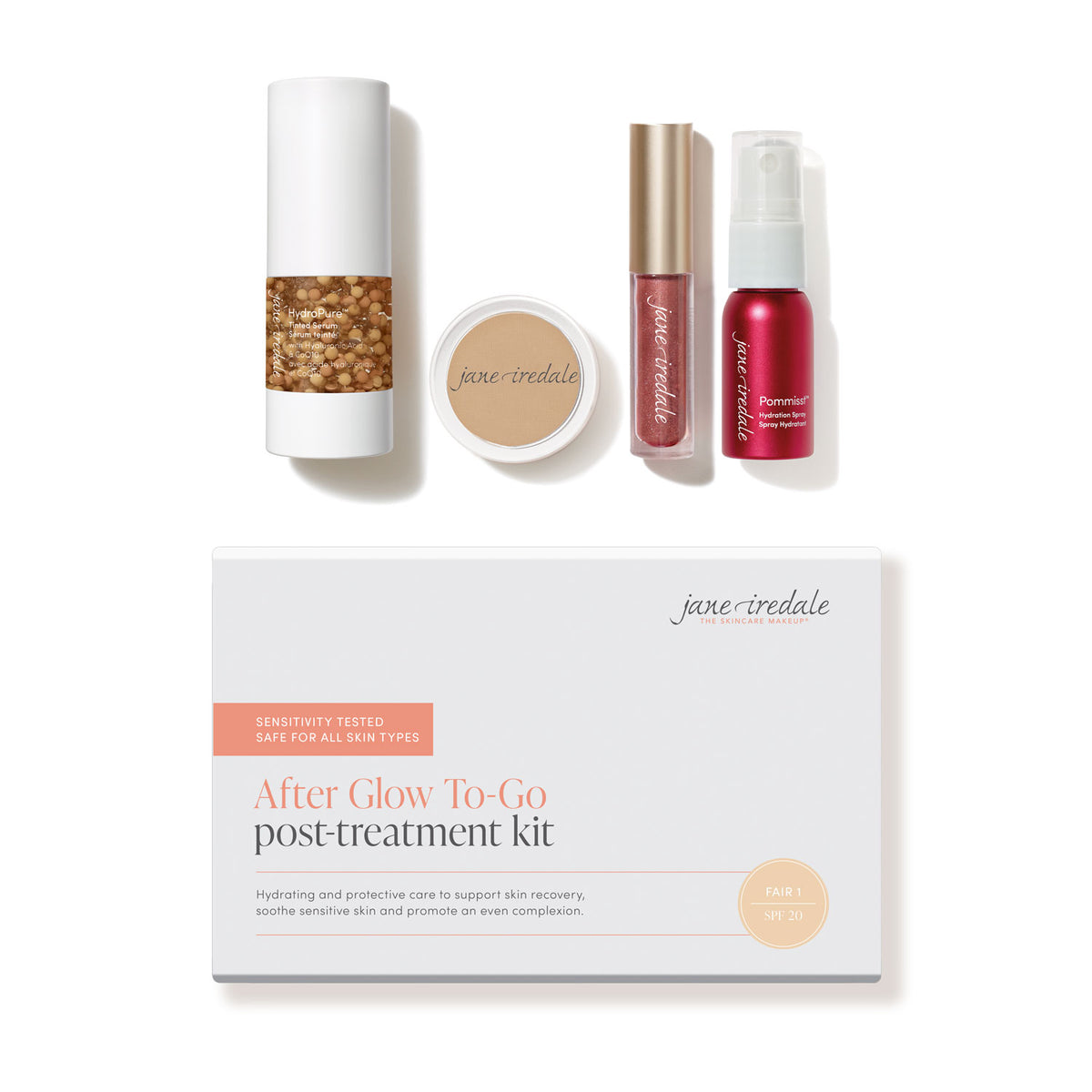 jane iredale - After Glow To-Go-Set Mini - Medium to Dark - Make-up Kit - jane iredale Mineral Make-up - Care Concept Onlineshop - Vertrieb für Premium Wirkstoffkosmetik