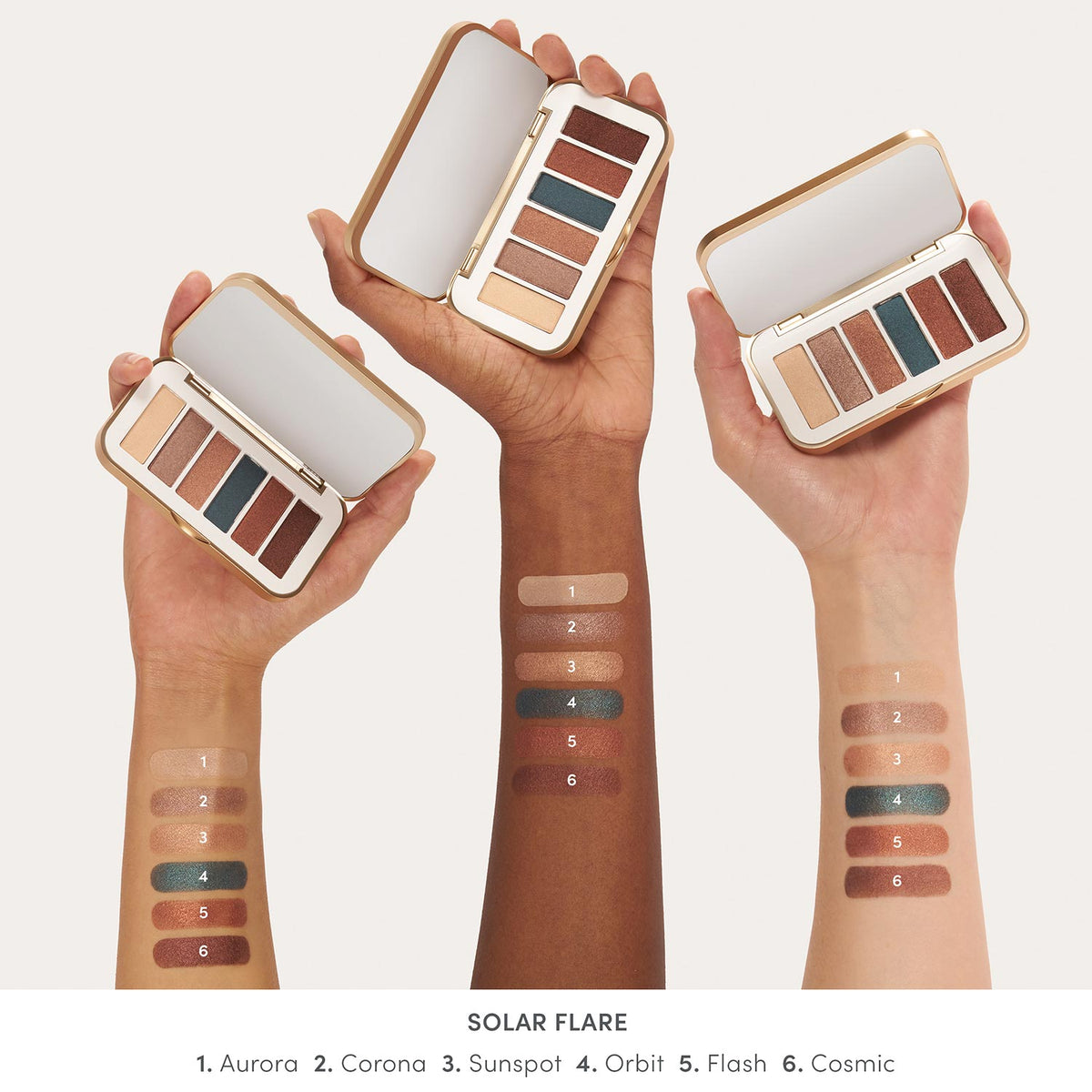 jane iredale - Solar Flare Eye Shadow Kit (Auslaufartikel) - Lidschatten-Kit - jane iredale Mineral Make-up - Care Concept Onlineshop - Vertrieb für Premium Wirkstoffkosmetik