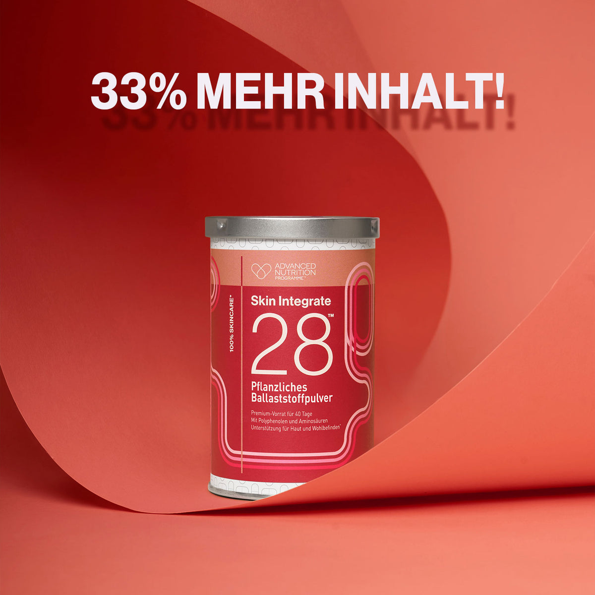 Advanced Nutrition Programme - Skin Integrate 28 - Biome Powder Supersize - Limited Edition - Nahrungsergänzung - Advanced Nutrition Programme - Care Concept Onlineshop - Vertrieb für Premium Wirkstoffkosmetik
