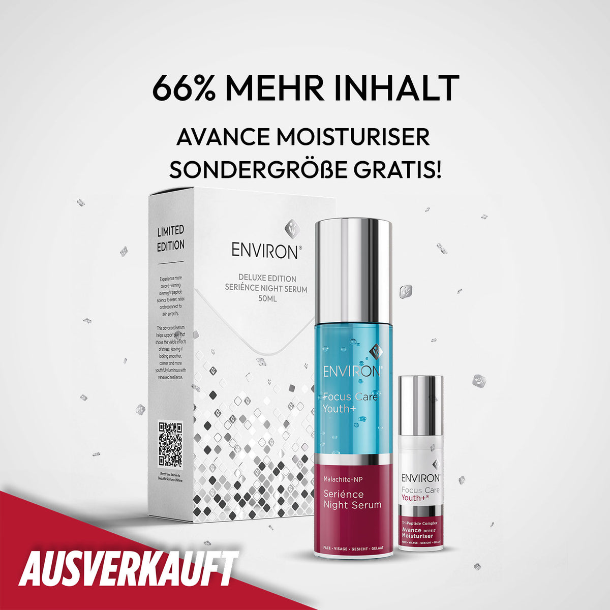 ENVIRON - Focus Care Youth+ Seriénce Night Serum - Deluxe Edition - Limited Edition - Feuchtigkeitspflege - Environ Skin Care - Care Concept Onlineshop - Vertrieb für Premium Wirkstoffkosmetik
