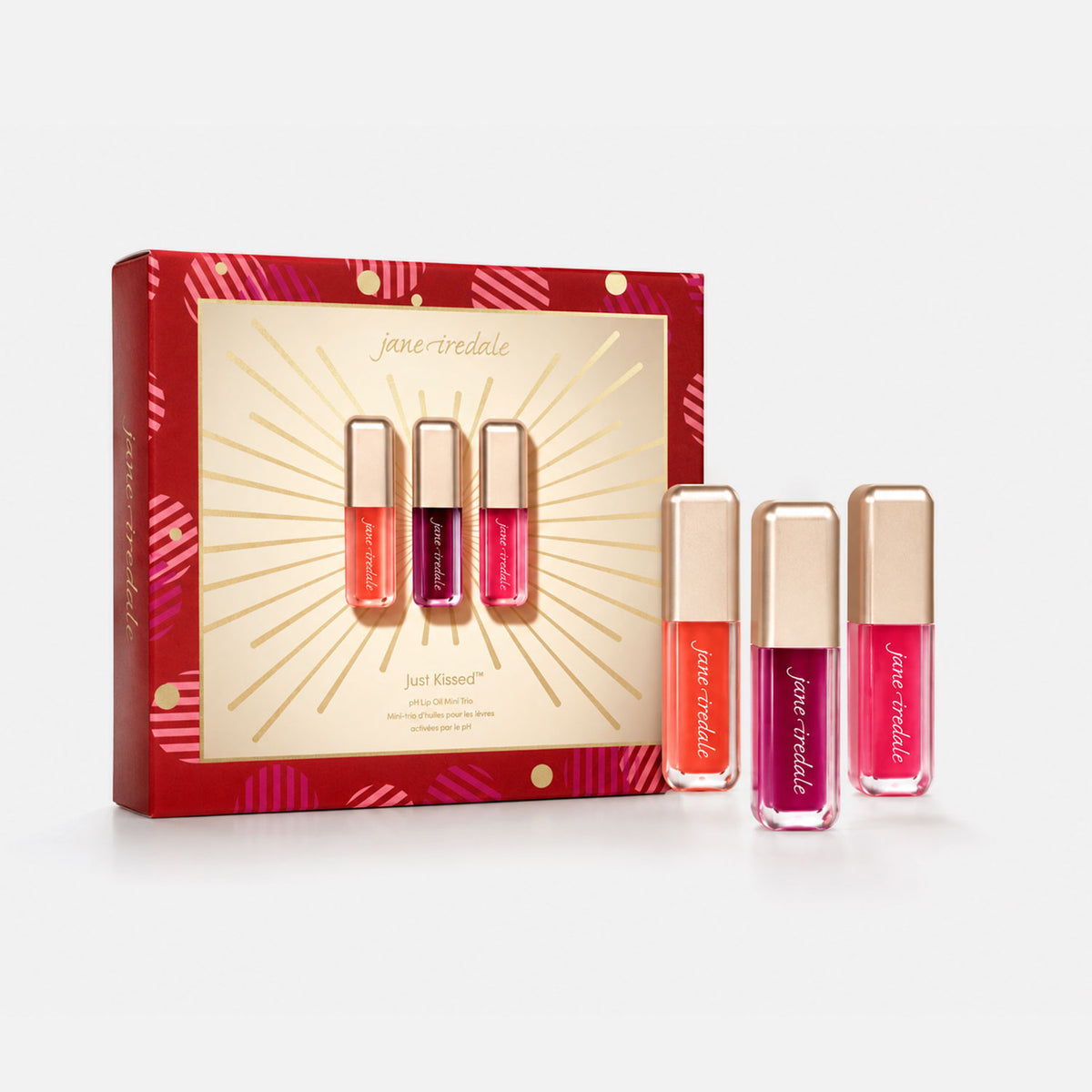 jane iredale - Just Kissed pH Lip Oil Mini Trio - Limited Edition - Make-up Kit - jane iredale Mineral Make-up - Care Concept Onlineshop - Vertrieb für Premium Wirkstoffkosmetik