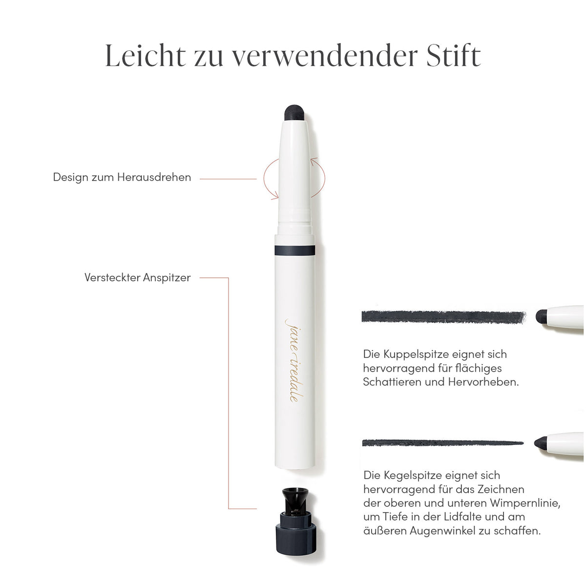 jane iredale - ColorLuxe Eye Shadow Stick - Ivy - Lidschattenstift - jane iredale Mineral Make-up - Care Concept Onlineshop - Vertrieb für Premium Wirkstoffkosmetik