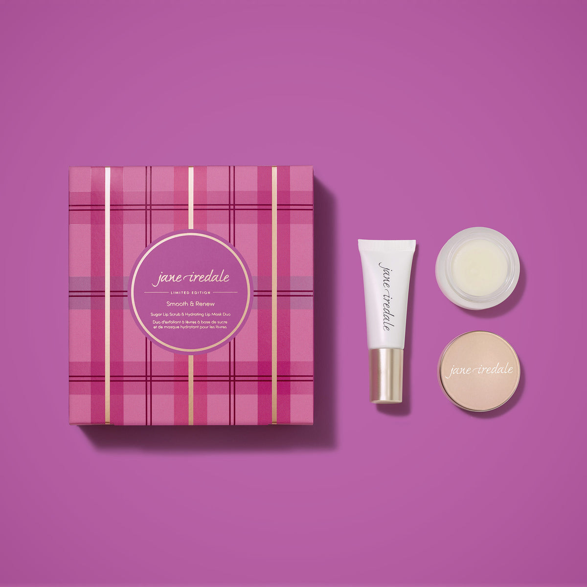 jane iredale - Smooth & Renew Sugar Lip Scrub & Hydrating Lip Mask Duo - Limited Edition - Lippenpflege - jane iredale Mineral Make-up - Care Concept Onlineshop - Vertrieb für Premium Wirkstoffkosmetik