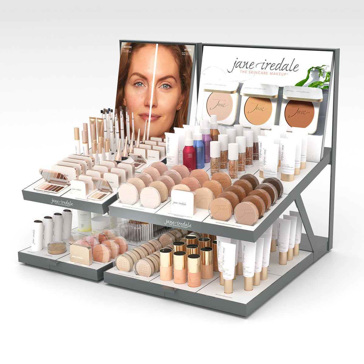 jane iredale - Beauty Gallery - Compact Display + Small Display - unbestückt (leer) - Verkaufsdisplay - jane iredale Mineral Make-up - Care Concept Onlineshop - Vertrieb für Premium Wirkstoffkosmetik