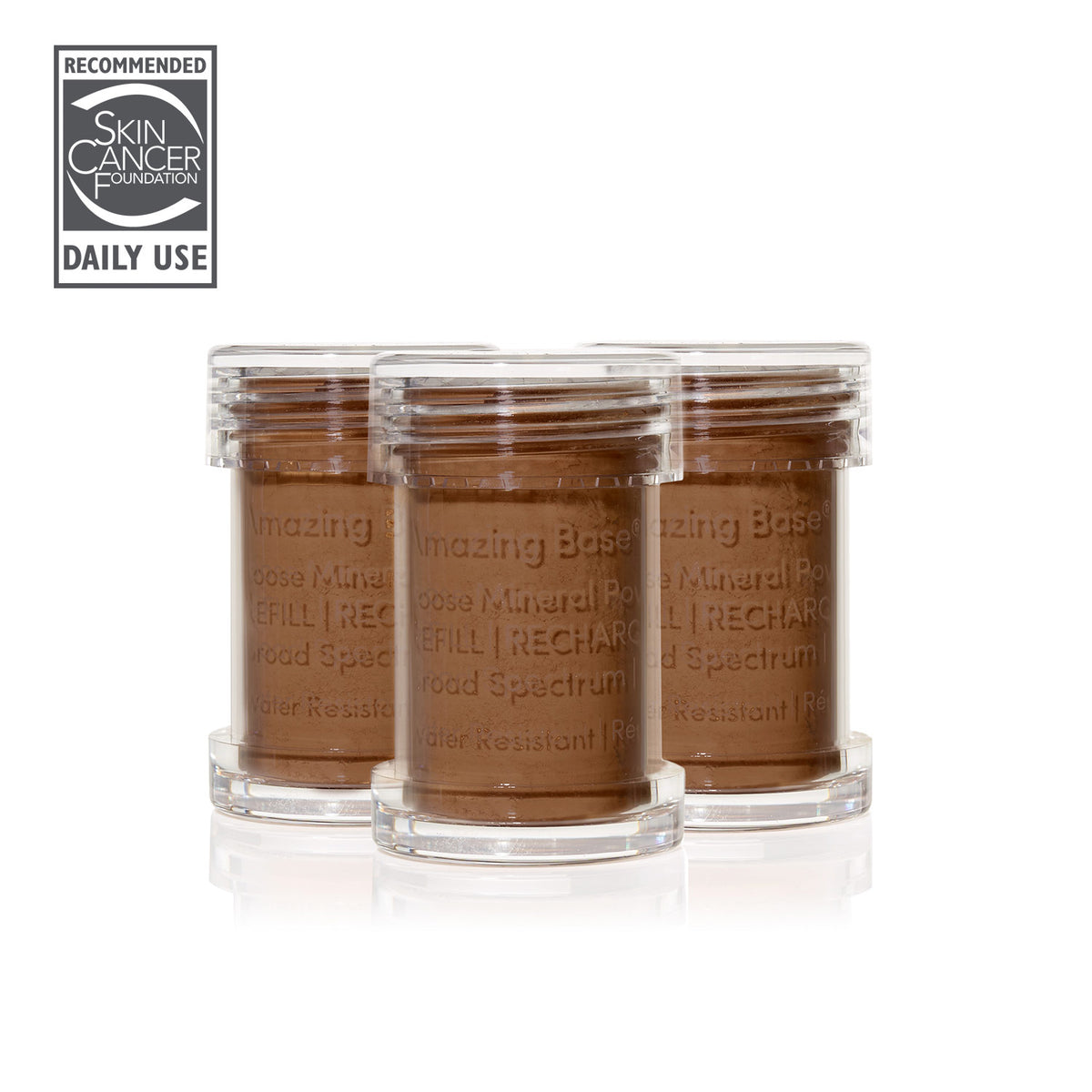 jane iredale - Amazing Base Refillable Brush - Mahogany - 3er Refill (Auslaufartikel) - Make-up Pinsel Refill - jane iredale Mineral Make-up - Care Concept Onlineshop - Vertrieb für Premium Wirkstoffkosmetik