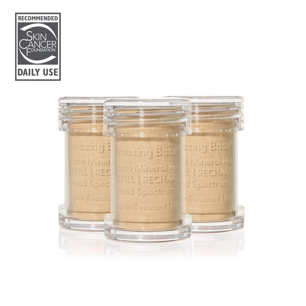 jane iredale - Amazing Base Refillable Brush - Radiant - 3er Refill (Auslaufartikel) - Make-up Pinsel Refill - jane iredale Mineral Make-up - Care Concept Onlineshop - Vertrieb für Premium Wirkstoffkosmetik