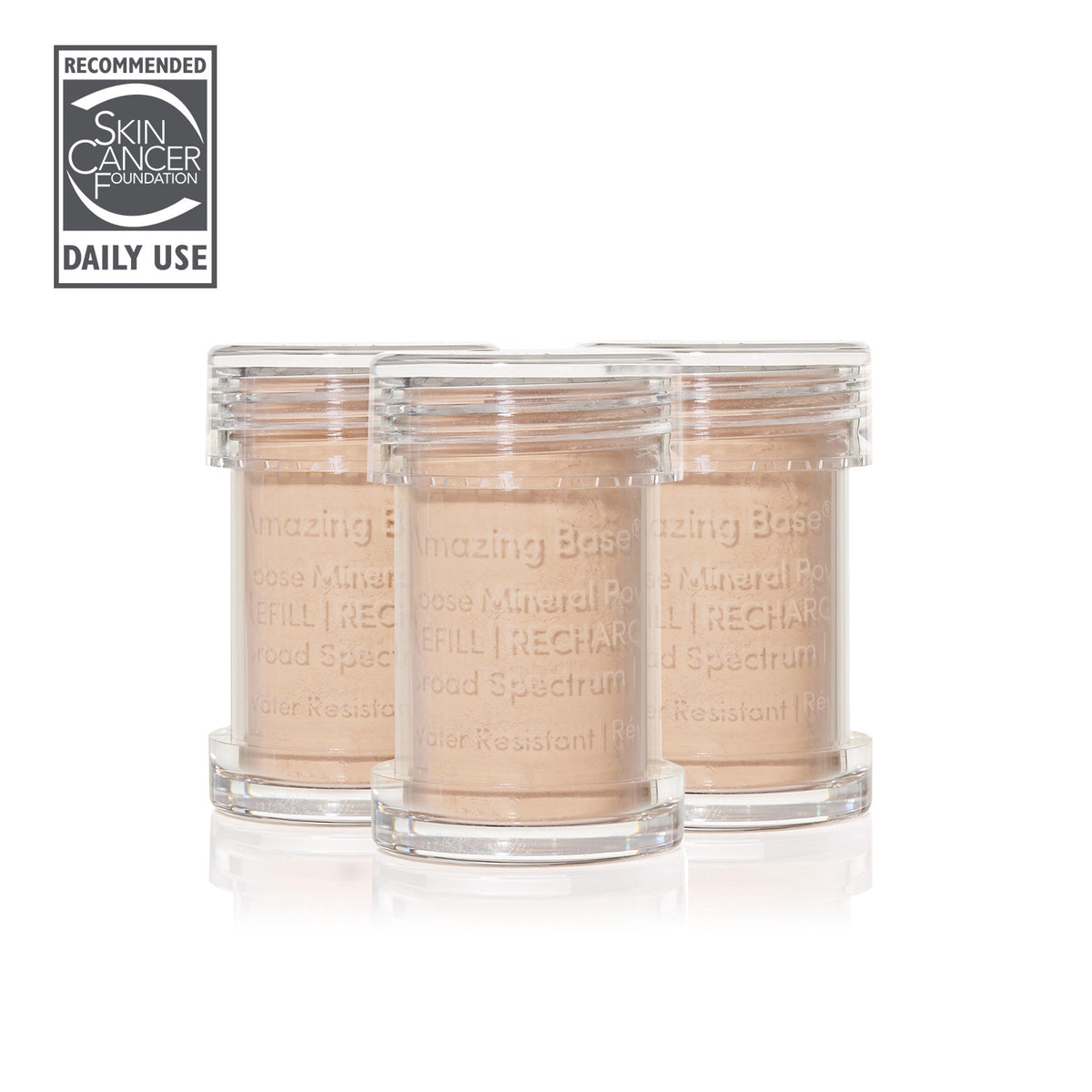 jane iredale - Amazing Base Refillable Brush - Natural - 3er Refill (Auslaufartikel) - Make-up Pinsel Refill - jane iredale Mineral Make-up - Care Concept Onlineshop - Vertrieb für Premium Wirkstoffkosmetik