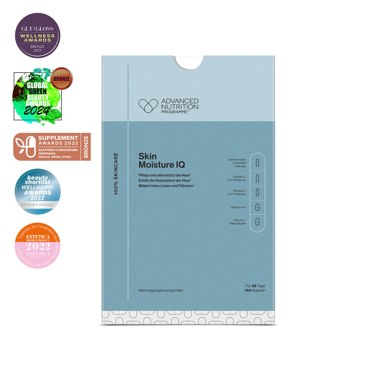 Advanced Nutrition Programme - Skin Moisture IQ - Nahrungsergänzung - Advanced Nutrition Programme - Care Concept Onlineshop - Vertrieb für Premium Wirkstoffkosmetik