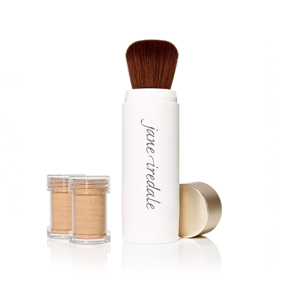 jane iredale - Amazing Base Refillable Brush - Suntan - 3er Refill (Auslaufartikel) - Make-up Pinsel Refill - jane iredale Mineral Make-up - Care Concept Onlineshop - Vertrieb für Premium Wirkstoffkosmetik