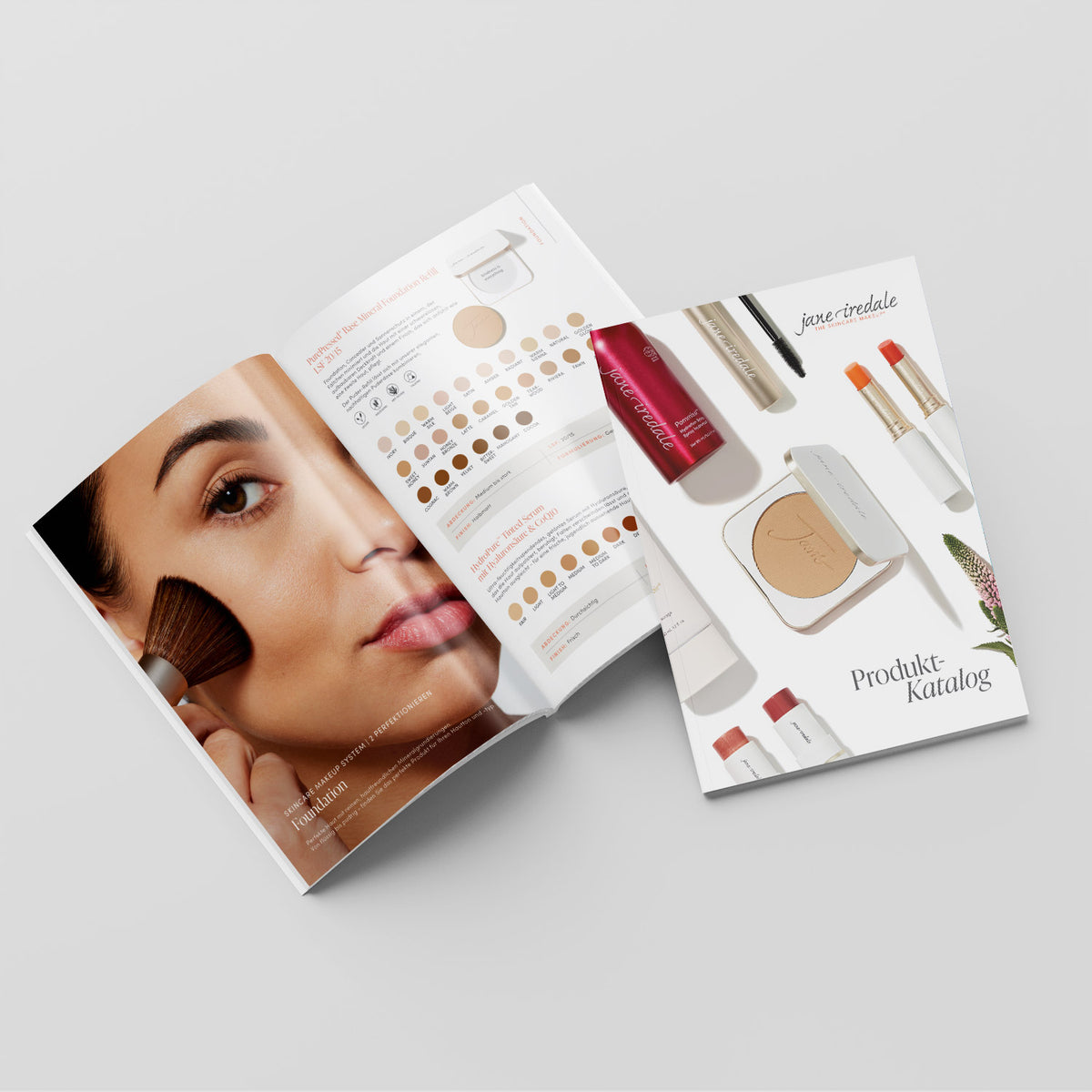 jane iredale - Color Charts - Broschüre - jane iredale Mineral Make-up - Care Concept Onlineshop - Vertrieb für Premium Wirkstoffkosmetik