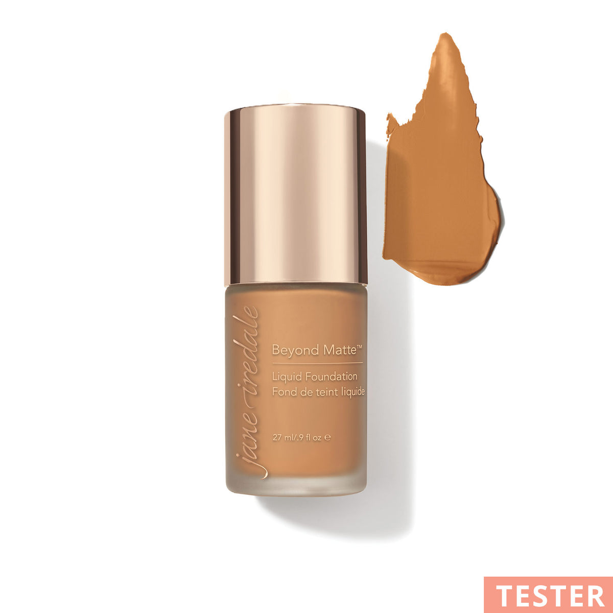 jane iredale - Beyond Matte Liquid Foundation - M12 - TESTER - Flüssige Foundation - jane iredale Mineral Make-up - Care Concept Onlineshop - Vertrieb für Premium Wirkstoffkosmetik