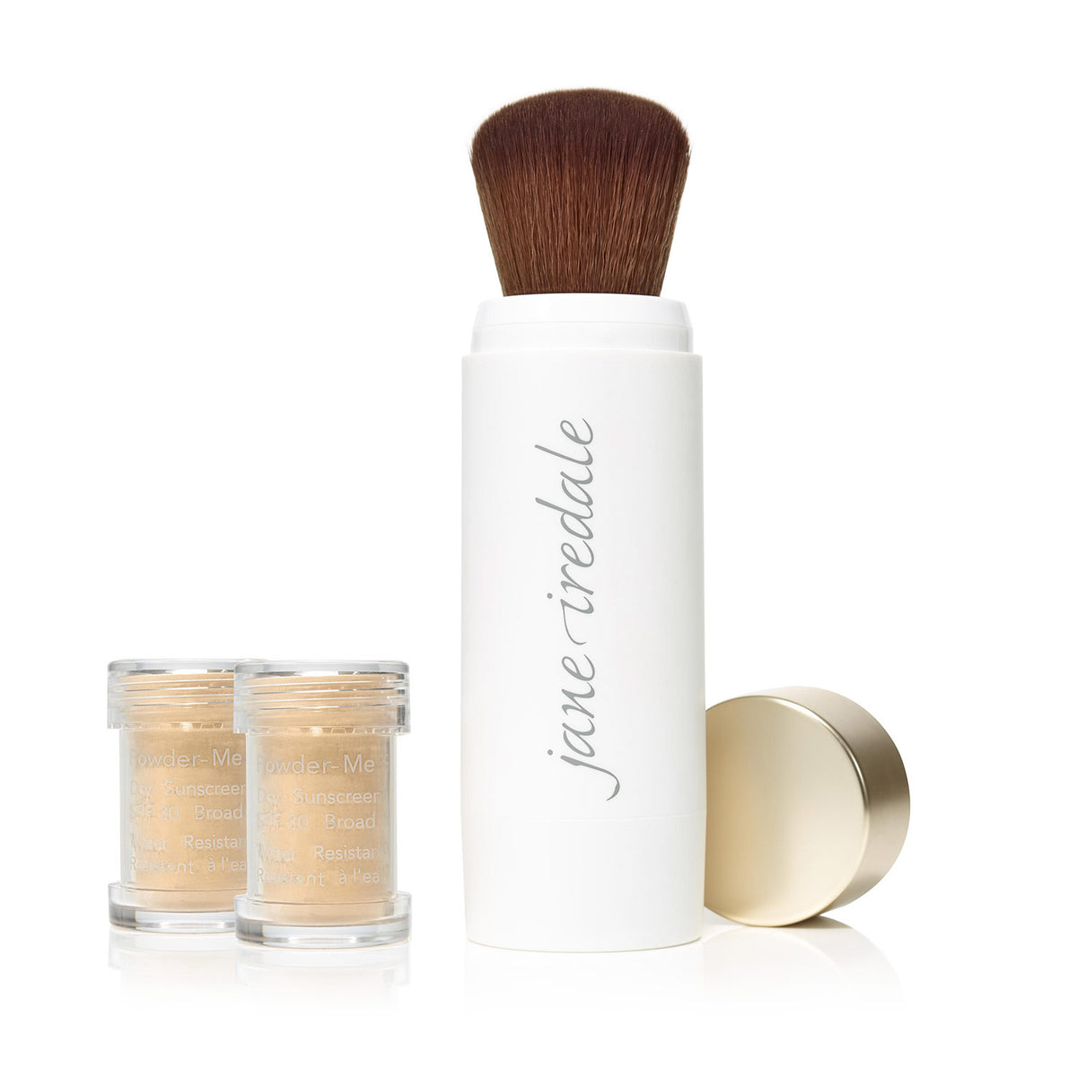 jane iredale - Powder-Me SPF Brush - Tanned - Nachfüllbarer Make-up Pinsel - jane iredale Mineral Make-up - Care Concept Onlineshop - Vertrieb für Premium Wirkstoffkosmetik