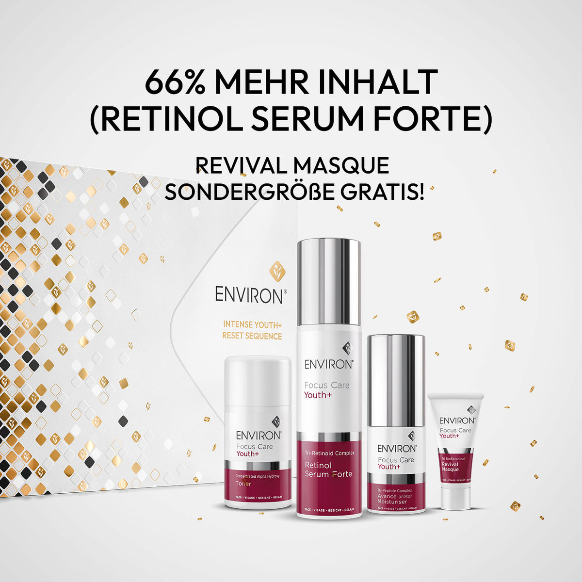 ENVIRON - Focus Care Intense Youth+ Reset Sequence - Limited Edition - Feuchtigkeitspflege - Environ Skin Care - Care Concept Onlineshop - Vertrieb für Premium Wirkstoffkosmetik