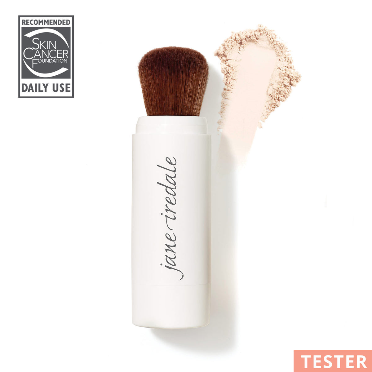jane iredale - Powder-Me SPF Brush - Translucent - TESTER - Nachfüllbarer Make-up Pinsel - jane iredale Mineral Make-up - Care Concept Onlineshop - Vertrieb für Premium Wirkstoffkosmetik