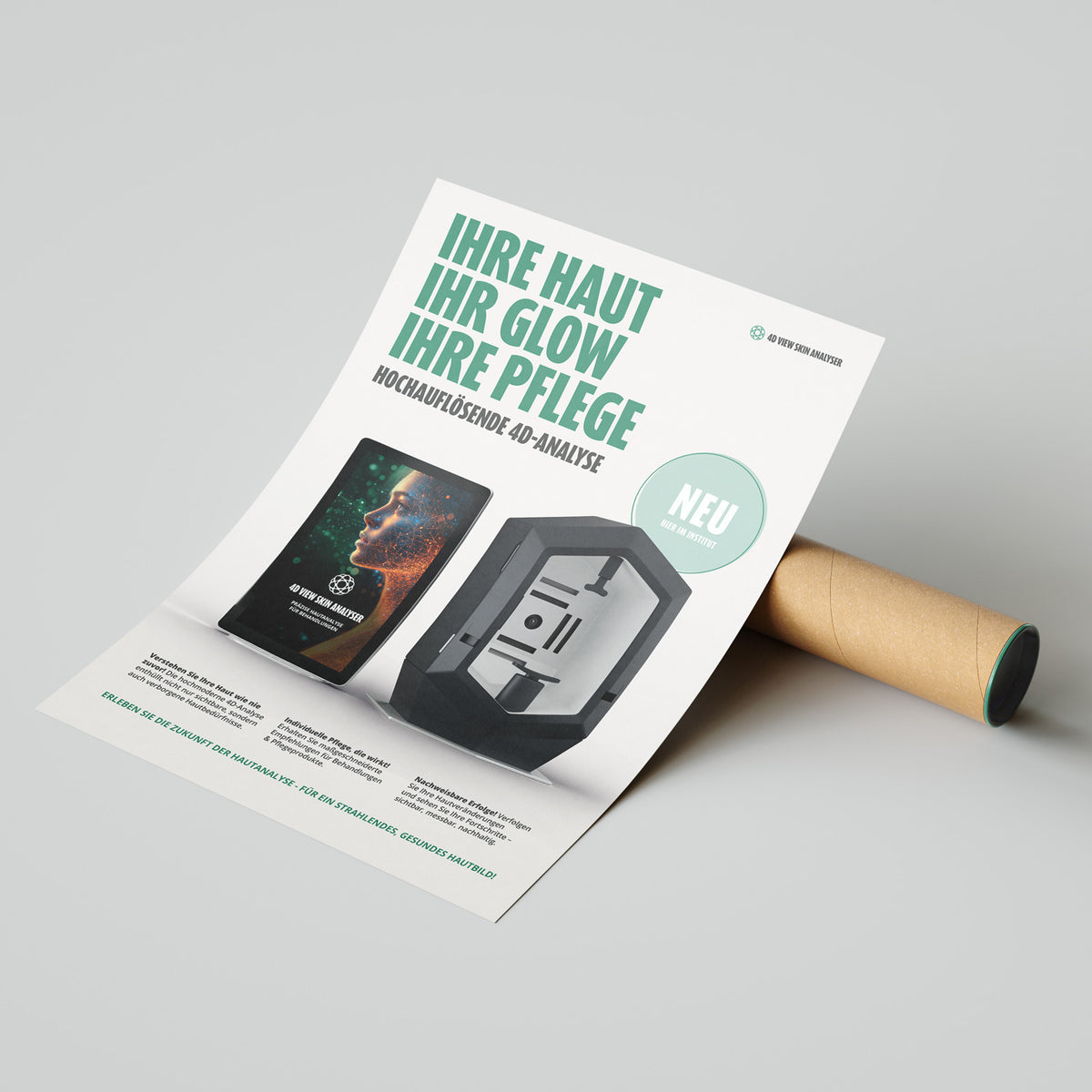 4D View Skin Analyser - Plakat - Gerät - Plakat - Care Concept GmbH - Care Concept Onlineshop - Vertrieb für Premium Wirkstoffkosmetik