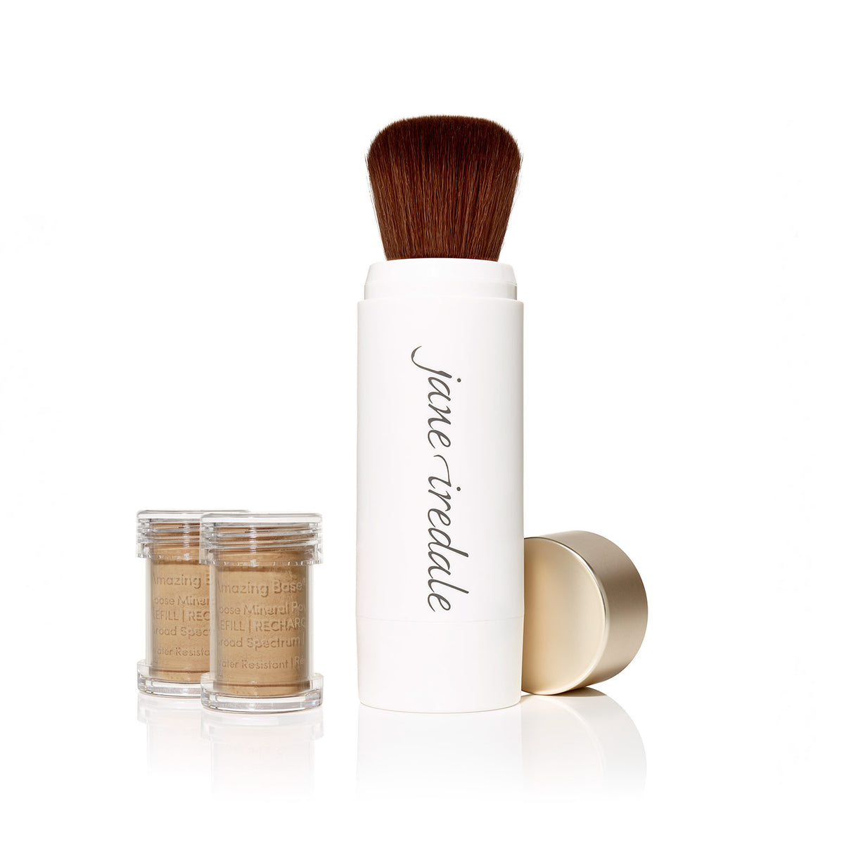 jane iredale - Amazing Base Refillable Brush - Riviera (Auslaufartikel) - Nachfüllbarer Make-up Pinsel - jane iredale Mineral Make-up - Care Concept Onlineshop - Vertrieb für Premium Wirkstoffkosmetik