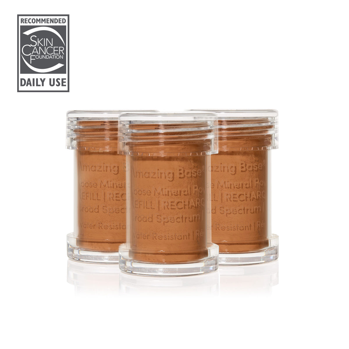 jane iredale - Amazing Base Refillable Brush - Warm Brown - 3er Refill (Auslaufartikel) - Make-up Pinsel Refill - jane iredale Mineral Make-up - Care Concept Onlineshop - Vertrieb für Premium Wirkstoffkosmetik