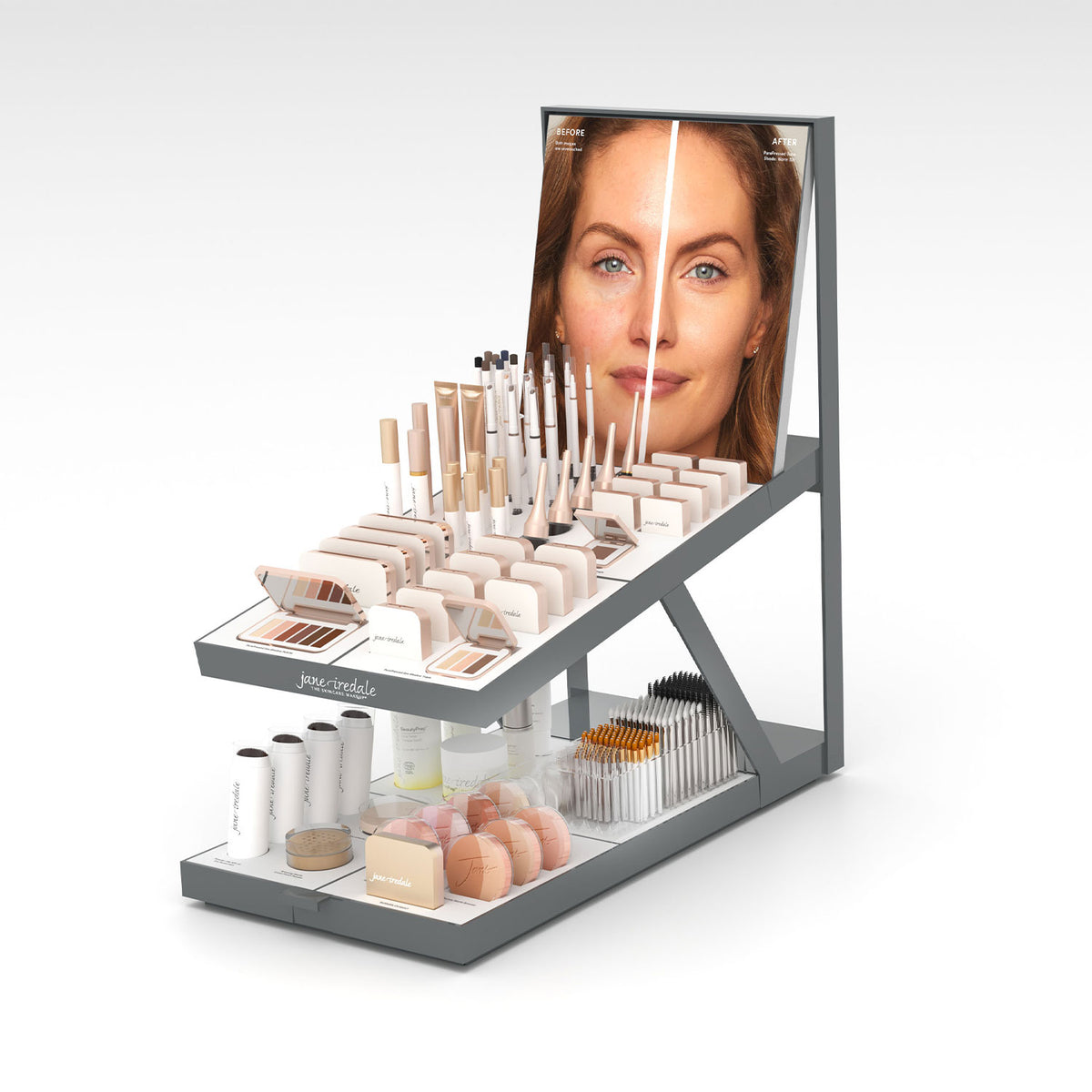 jane iredale - Beauty Gallery - Compact Display - unbestückt (leer) - Verkaufsdisplay - jane iredale Mineral Make-up - Care Concept Onlineshop - Vertrieb für Premium Wirkstoffkosmetik