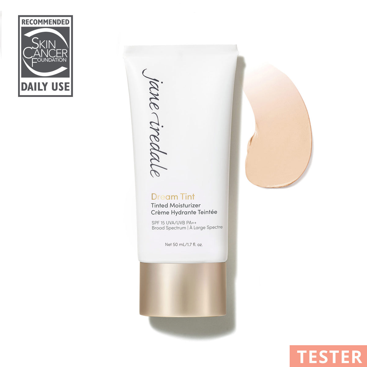 jane iredale - Dream Tint - Light - TESTER - Getönte Feuchtigkeitscreme - jane iredale Mineral Make-up - Care Concept Onlineshop - Vertrieb für Premium Wirkstoffkosmetik